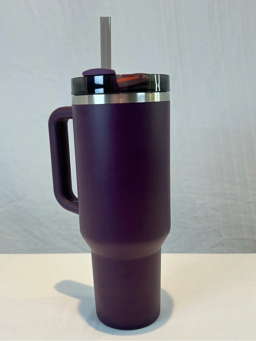 Stanley Plum Purple 40 oz Quencher
H2.0 FlowState Tumbler Mug w Orange logo - Picture 13 of 15